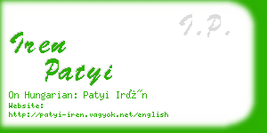 iren patyi business card